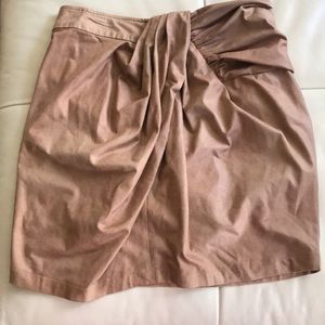 High waisted suede beige skirt Size S